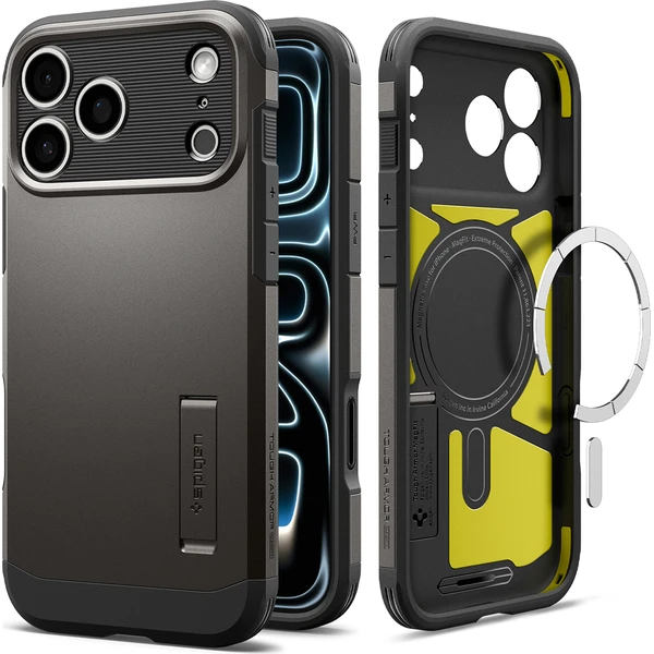 Spigen Tough Armor T MagSafe kryt iPhone 18 Pro/17 Pro gunmetal - Puzdra - Obrázok df117d8ff5384010be95498cfff4ca06