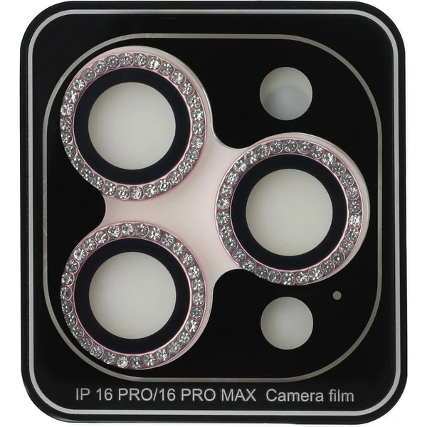 Guess Fixed Glliter ochranné sklá šošoviek iPhone 16 Pro/16 Pro Max ružová - Ochranné fólie a sklo - Obrázok df169912d6414c0b975762ef046f2690