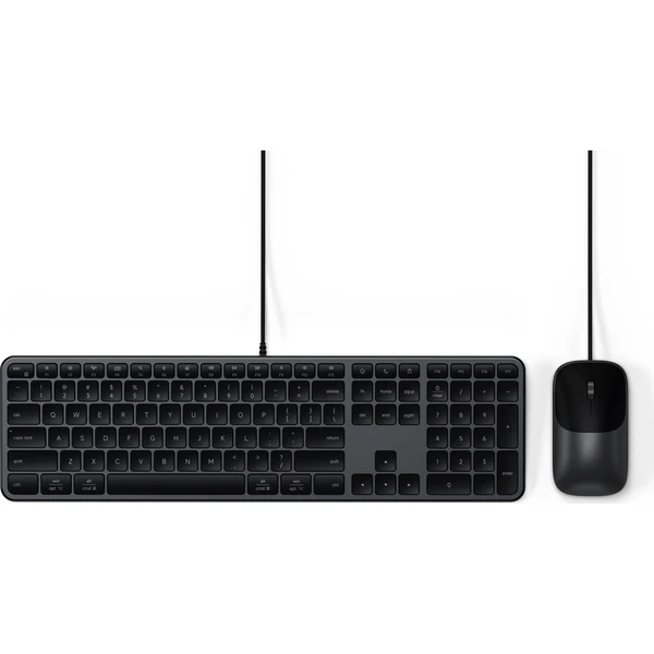 Satechi Slim CLX3 Wired Combo (Keyboard and Mouse) - US English - Space Black - Klávesnicové sety - Hlavný obrázok