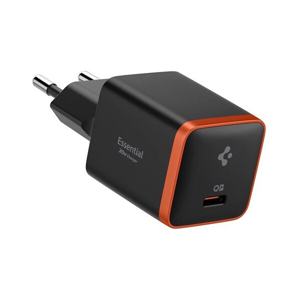 E-shop Spigen Essential (30W) USB-C nabíjačka čierna