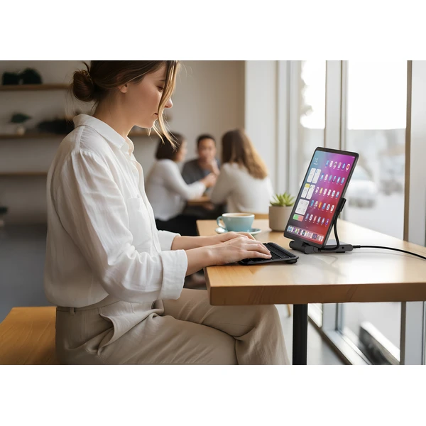 Satechi OntheGo Foldable Stand Hub dokovací stanice pro iPad (100W) vesmírně černá - Dokovacie stanice - Obrázok df5a1eac9f2346819043c008c6462233