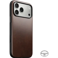 Nomad Modern Leather Case (Horween) MagSafe kožený kryt iPhone 17 Pro Max Rustic Brown - Puzdra
