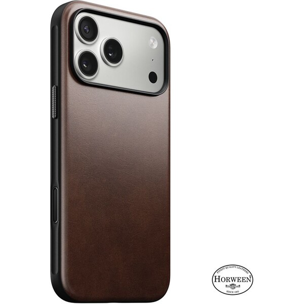 E-shop Nomad Modern Leather Case (Horween) MagSafe kožený kryt iPhone 17 Pro Max Rustic Brown