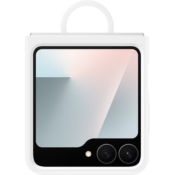 E-shop Samsung Silicone ryt s krúžkom pre Galaxy Z Flip7 FE biely