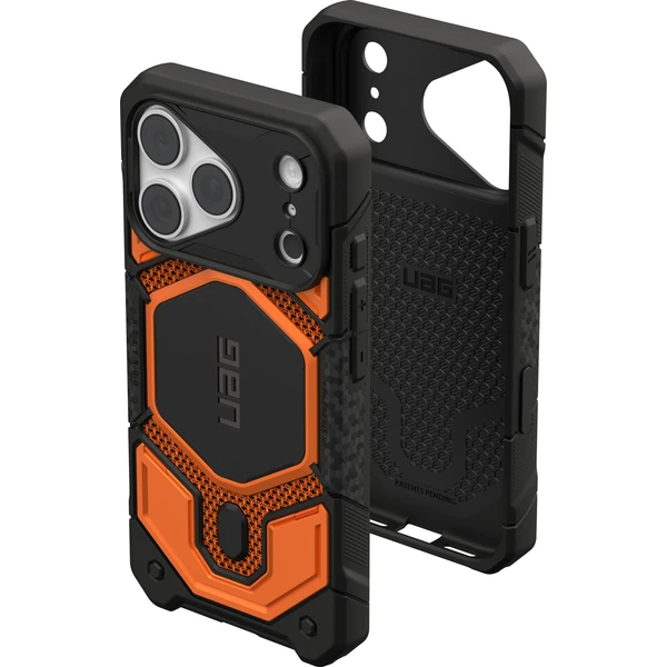 UAG Monarch Pro MagSafe Kevlar kryt iPhone 18 Pro/17 Pro oranžový - Puzdra - Obrázok dfd34388b1e746ada96cf7e3abbccac0