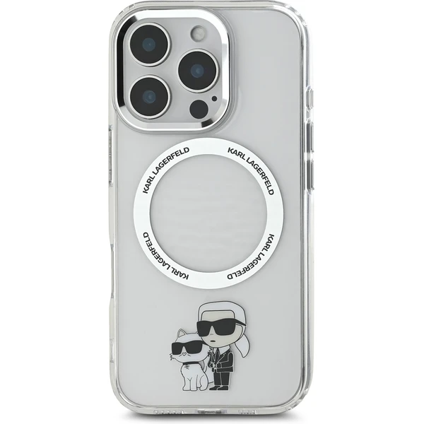 Karl Lagerfeld IML Karl and Choupette MagSafe kryt pre iPhone 16 Pre Max číry - Puzdra - Obrázok dfd39d7b4c534c4b81d442864f0a2c1d