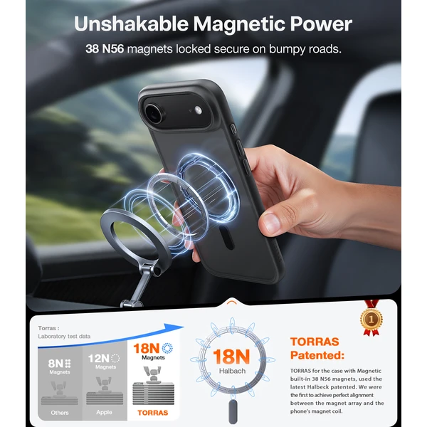Torras Guardian MagSafe kryt iPhone Air čierna - Puzdra - Obrázok dfd5b25723da4502b5b9e484f68f3d41