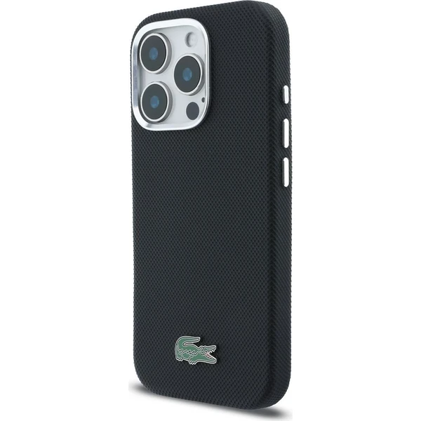 Lacoste PVC Iconic Petit Pique Metal Logo MagSafe kryt iPhone 16 Pro Max čierny - Puzdra - Obrázok dfe2db9e491c4a2dbe11376abb6b29cf
