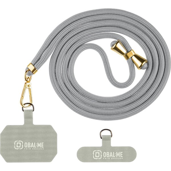 E-shop OBAL:ME NeckTag Allure popruh na telefón svetlo šedý
