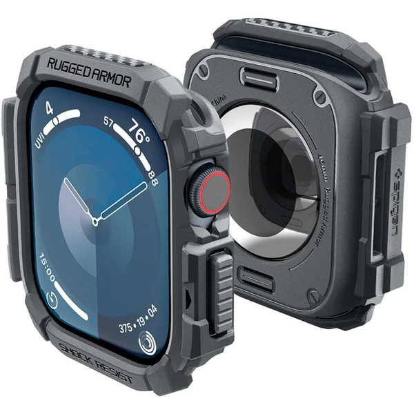 Spigen Rugged Armor kryt pre Apple Watch 10/11 (46mm) tmavo šedý - Puzdra - Hlavný obrázok