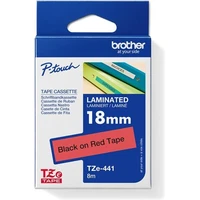 Brother TZe-441 páska čierna na červenom 18 mm - Pásky pre štítkovače