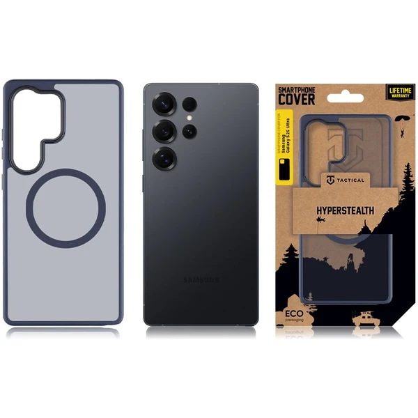 Tactical MagForce Hyperstealth Kryt Samsung Galaxy S25 Ultra Deep Blue - Puzdra - Obrázok e01e54f5eafc41e38c323ada34cc8b3e