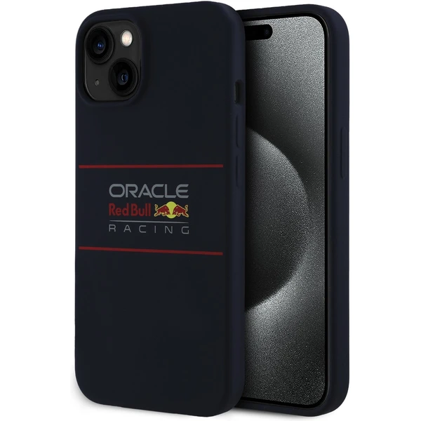 Oracle Red Bull Racing Silicone Horizontal Logo MagSafe kryt iPhone 13 modrý - Puzdra - Hlavný obrázok