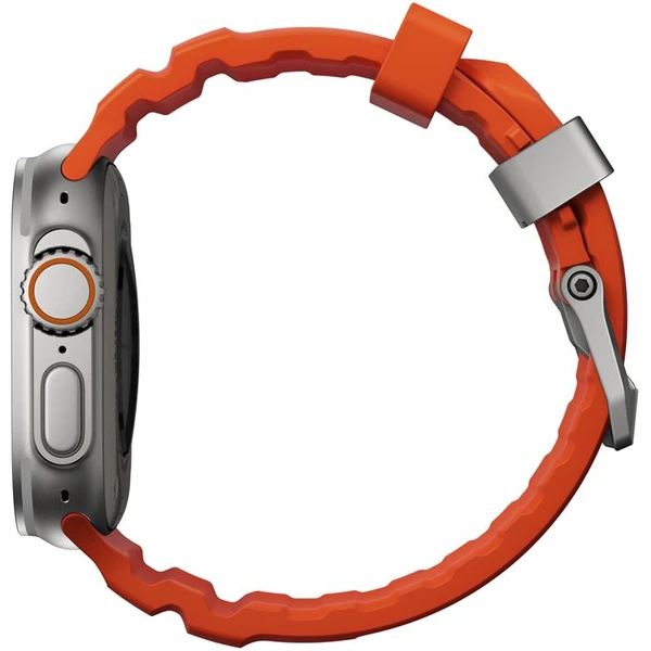 Nomad Rocky Point Band remienok Apple Watch 49/45/44/42mm strieborný/oranžový - Remienky - Obrázok e03af4ad18d44f7480b0127784cf4aa6