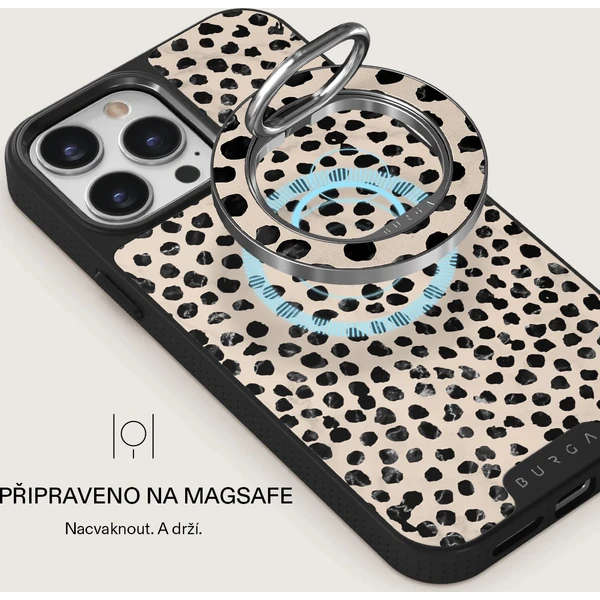 Burga Magnetic Ring držiak Almond Latte strieborný - Držiaky - Obrázok e071c6e549b1461f98bed0a94b031043
