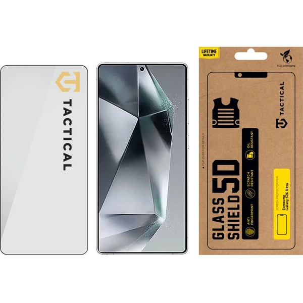 Taktický sklenený štít 5D sklo pre Samsung Galaxy S26 Ultra čierne - Ochranné fólie a sklo - Obrázok e0847a9bad0d4af6abfc7e9943ad00c2