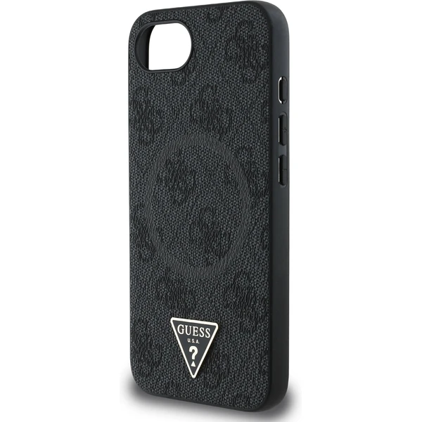 Guess PU 4G Strass Triangle Metal Logo kryt iPhone 17e/16e čierny - Puzdra - Obrázok e0850e4d9eb2447da8956719a257804c