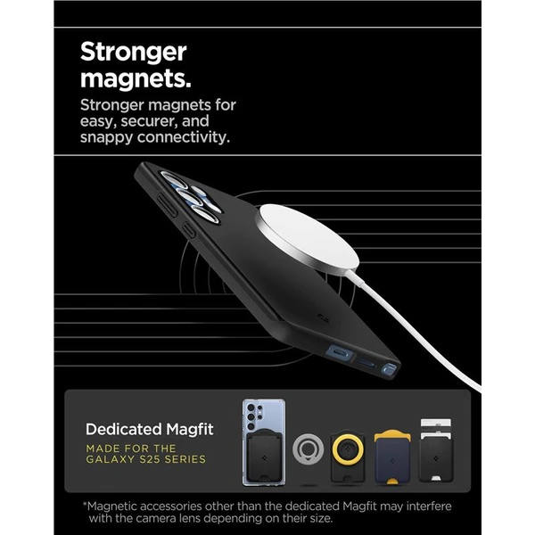 Spigen Thin Fit MagSafe kryt Samsung Galaxy S25 Ultra čierny - Puzdra - Obrázok e09ea6ecd564407eac7148a5a13fe518