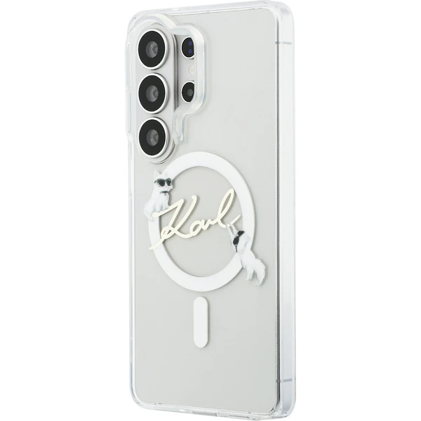 Karl Lagerfeld IML Choupette Karl Script Logo Magnetický kryt Samsung Galaxy S26 Ultra priehľadný - Puzdra - Obrázok e0a246c739f14fdab0f19e17c0abb783