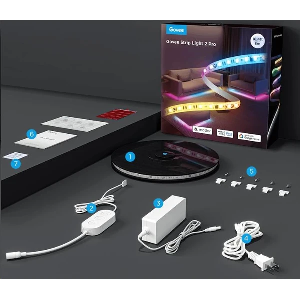 Govee Strip Light 2 Pre predlžovací pásik, 1m - Inteligentné osvetlenie - Obrázok e0d0e321e9d949599157a6e5157a07d3