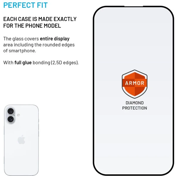 FIXED Armor 2,5D sklo s Anti-dust a AR vrstvou Apple iPhone 15/16 - Ochranné fólie a sklo - Obrázok e0ff93de2bc84c1b8b54a3a14331c0f0