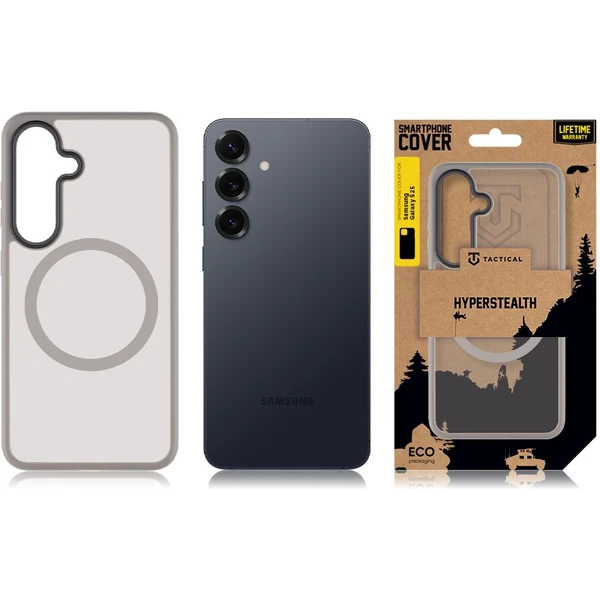 Tactical MagForce Hyperstealth kryt Samsung Galaxy S25 Light Grey - Puzdra - Obrázok e1384aced9274499a177e3b982ebecbd