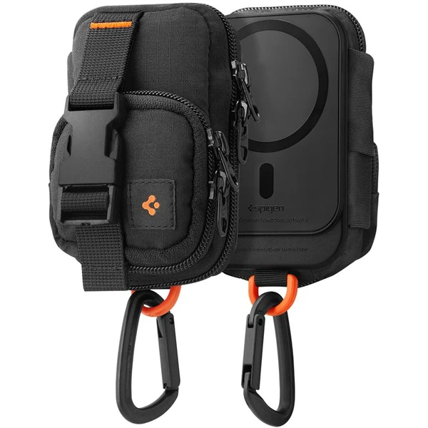 Spigen Portable Organizer Pouch SnapZip MagSafe organizér čierny - Organizéry - Hlavný obrázok
