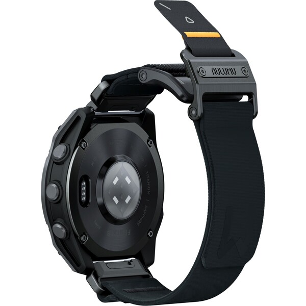 Aulumu C11 Mag-Buckle Slim remienok Garmin Watch (QuickFit 26mm) Black Buckle/Black Strap - Remienky - Hlavný obrázok