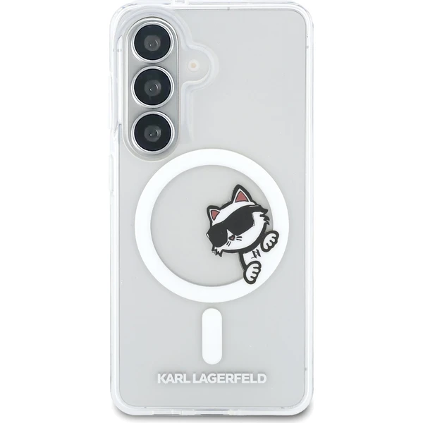 Karl Lagerfeld IML Choupette Peekaboo Logo Magnetický kryt Samsung Galaxy S26 priehľadný - Puzdra - Obrázok e17f747eb96841ab86c4371988a26d73