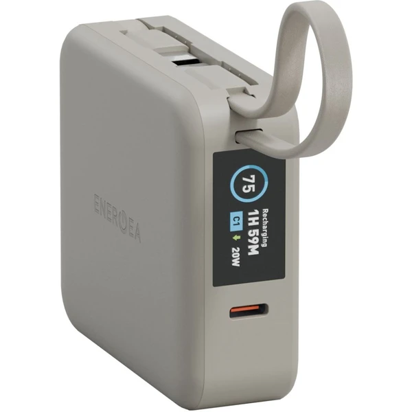 ENERGEA MagPac Mini Plus MagSafe powerbanka s káblom, 10000mAh, béžová - Powerbanky - Obrázok e186796137fd45fb8aa404c70d0fa277