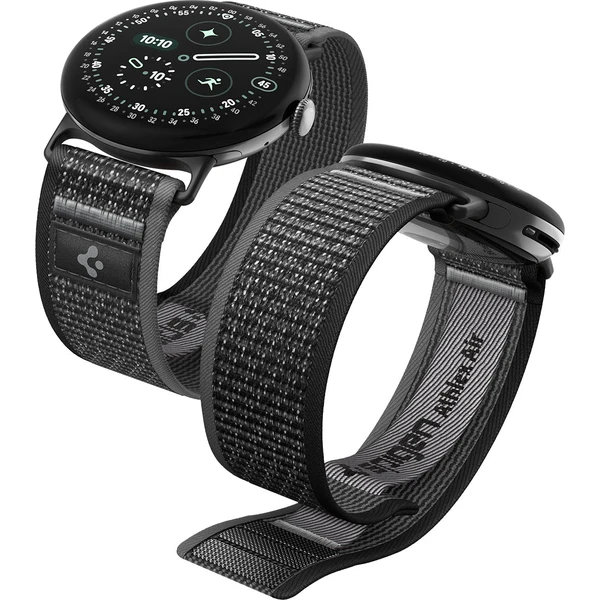 Spigen Athlex Air, aktívna čierna sivá - Google Pixel Watch 5/4/3 45mm - Remienky - Hlavný obrázok
