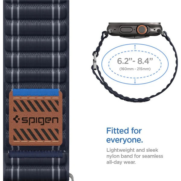 Spigen Fabric Band remienok (suchý zips) Apple Watch 49/46/45/44mm námornícka modrá - Remienky - Obrázok e1bd34d226ce4fa7bbf5b628f8e44c8a