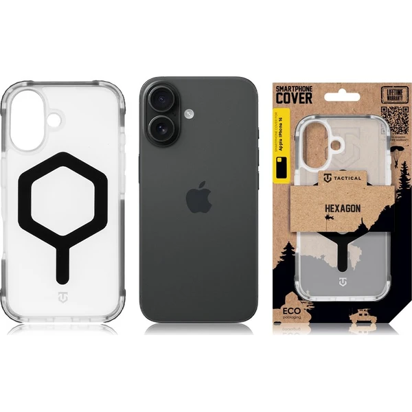 Tactical MagForce Hexagon kryt Apple iPhone 16 čierny - Puzdra - Obrázok e1cc9e7db5764e28905a85c3ee04bb3c