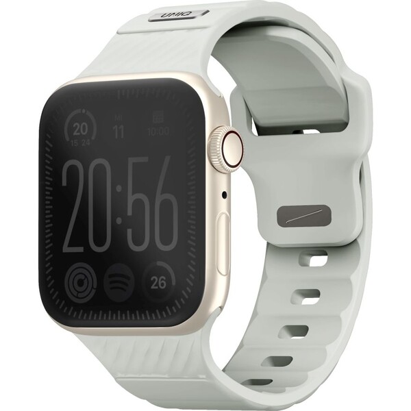 E-shop UNIQ Stride FKM Rubber vodeodolný remienok Apple Watch 41/40/38mm biely/svietiaci