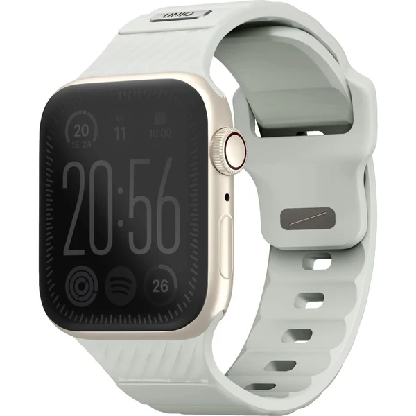 UNIQ Stride FKM Rubber vodeodolný remienok Apple Watch 41/40/38mm biely/svietiaci - Remienky - Hlavný obrázok
