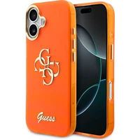 Guess IML 4G Script Metal Logo kryt iPhone 17 oranžový - Puzdra