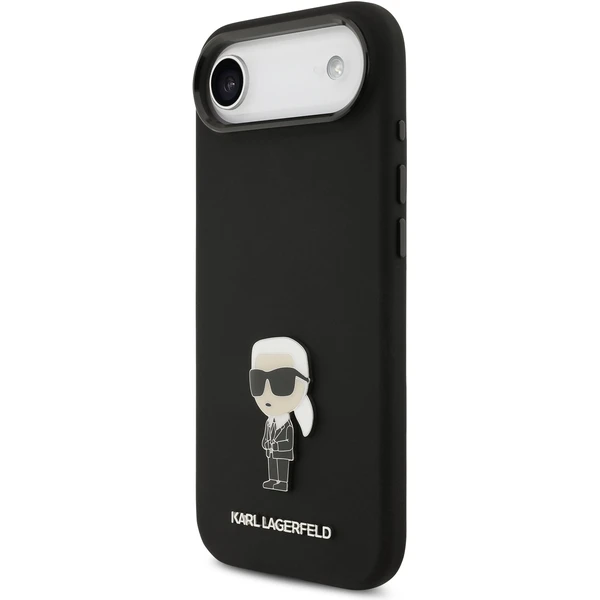 Karl Lagerfeld Liquid Silicone Metal Ikonik kryt iPhone Air čierny - Puzdra - Obrázok e1f6c8c896bd4966bbb61605ce9d3251