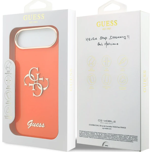 Guess IML 4G Script Metal Logo kryt iPhone Air oranžový - Puzdra - Obrázok e216743c0a334ecb8e4bfd8159c97c24