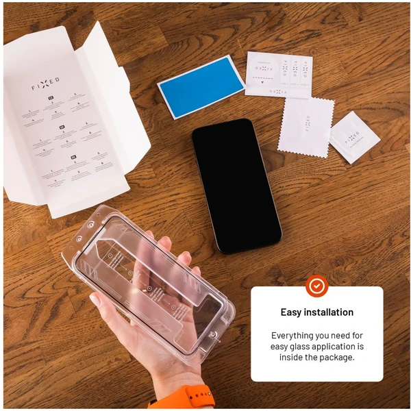 FIXED Armor 2,5D sklo s Anti-dust a AR vrstvou Apple iPhone 16 Pro - Ochranné fólie a sklo - Obrázok e21f630fa9e84b37ba46501a16710f8b
