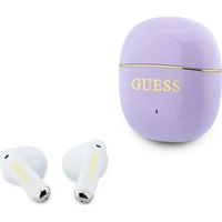 Guess Gold Line Glossy Classic Logo TWS bezdrôtové slúchadlá fialová - Slúchadlá