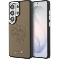 Guess PU Perforated 4G Logo Magentický kryt Samsung Galaxy S26 Ultra hnedý - Puzdra