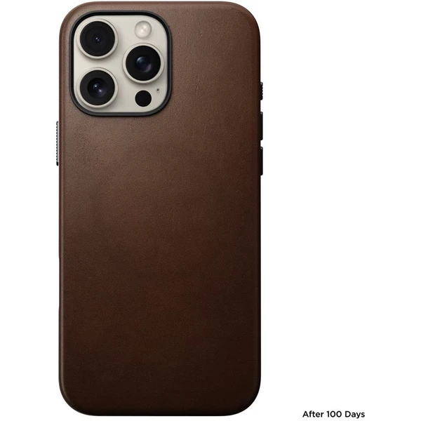 Nomad Traditional Leather Case MagSafe kryt iPhone 16 Pro Max hnedý - Puzdra - Obrázok e2c60ac421cd4efe93be31c5385cf219