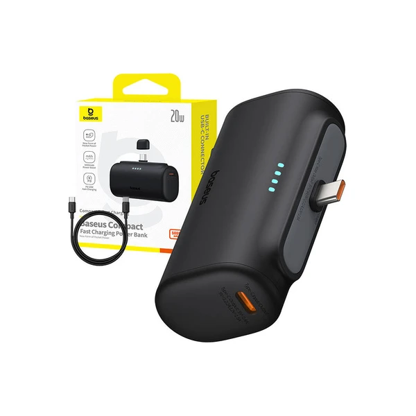Baseus Power banka 5000mAh 20W USB-C černá - Powerbanky - Obrázok e2ebf7140ed34cd5a4d5b02bf3602c08
