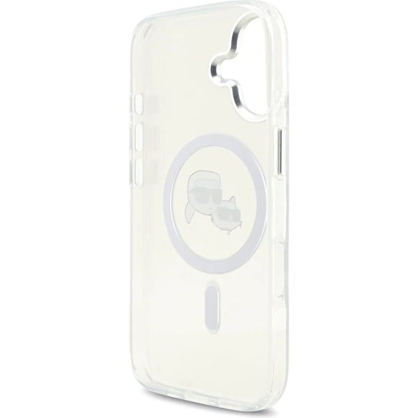 Karl Lagerfeld IML K&CH Heads Metal Frame MagSafe kryt iPhone 17 číry - Puzdra - Obrázok e2ede08d7ab84cdd940012f1556f4e5d