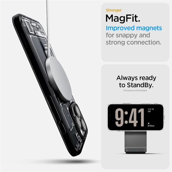 Spigen Ultra Hybrid MagSafe kryt iPhone 16 Pro zero one - Puzdra - Obrázok e2f7c8be1d2340448eefe04fe989d2e4