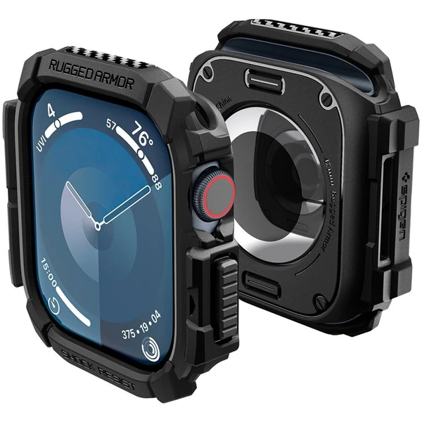Spigen Rugged Armor kryt pre Apple Watch 10/11 (42mm) matne čierny - Puzdra - Hlavný obrázok