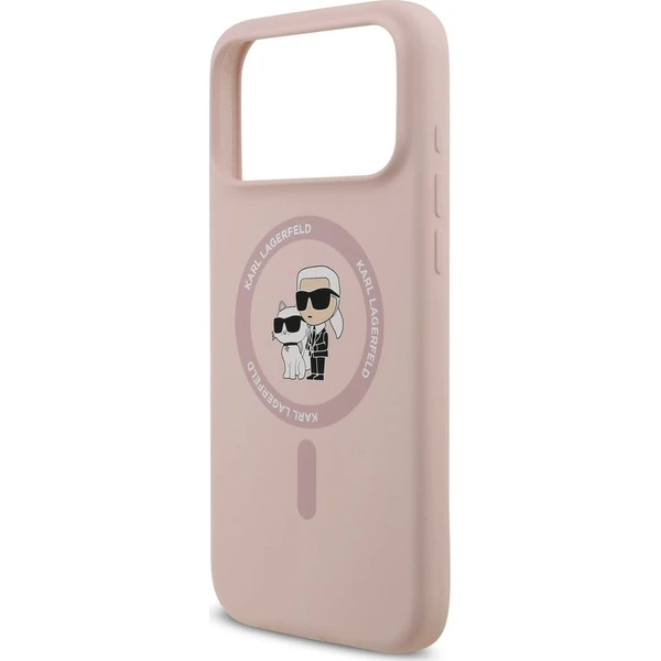 Karl Lagerfeld Liquid Silicone Karl and Choupette MagSafe kryt iPhone 18 Pro Max růžový - Puzdra - Obrázok e3530bbc4fd54d6ca1edff2ac7052135