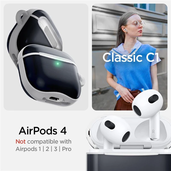 Spigen Classic C1 puzdro AirPods 4 grafitové - Puzdra - Obrázok e367e466e64b44b6aefced66473e0ee2