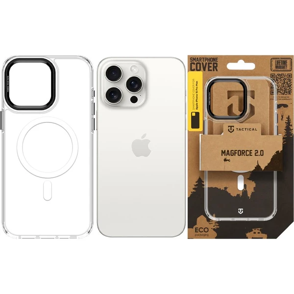 Tactical MagForce 2.0 Kryt pre Apple iPhone 15 Pro Max Black - Puzdra - Obrázok e37d11a288fc4dd2b6528bc3139e1cf9