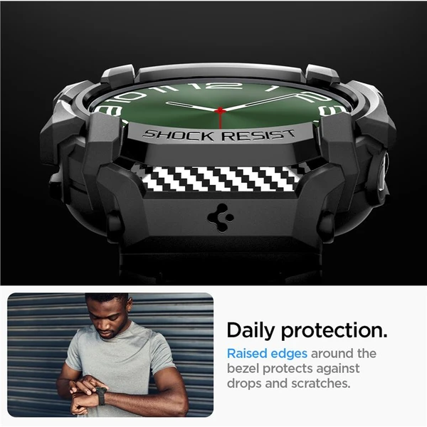 Spigen Rugged Armor Pre kryt Samsung Galaxy Watch Ultra matne čierny - Puzdra - Obrázok e38b658f790d42249dfe82680caf0e75
